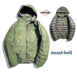 名作【XL】mont-bell モンベル コロラドパーカ ダウンジャケット XL メンズ リバーシブル 軽量 保温性抜群【撥水・帯電防止加工】