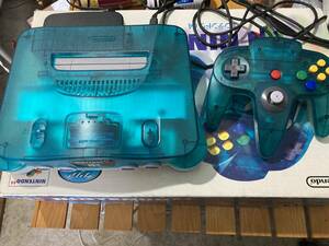 [N64] Nintendo 64 body clear blue operation verification ending beautiful goods 