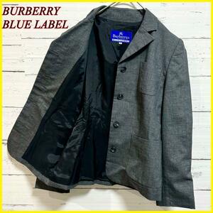 BURBERRY BLUE LABEL バーバリー ブルーレーベル ジャケット テーラードジャケット グレー 38 Mレディース