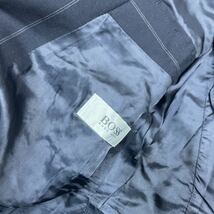 HUGO BOSS ヒューゴボス ダブルスーツ ネイビー紺 XL相当 ビジネスセットアップ 紳士　１スタ１円スタート_画像8