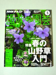 趣味の園芸 2018年3月号 春の山野草入門 春のタネまき フクシア NHKテキスト