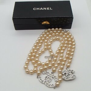 ◎CHANEL シャネル チェーン ベルト チェーンベルト /フェイクパール ココマーク アクセサリー◎KM