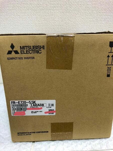 新品未使用三菱MITSUBISHI インバーター FR-E720-5.5K 動作保証 B-1