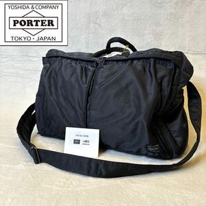 【匿名配送】ポーター タンカー ダッフルバッグL ボストンバッグ 2way 黒 PORTER 吉田カバン ナイロン