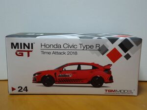 ★MINI GT 1/64　Honda Civic　ホンダ シビック タイプR 　タイムアタック 2018 　 レッド★