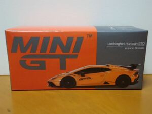 ★MINI GT 1/64　Lamborghini Huracan STO　ランボルギーニ ハリケーン STO　　オレンジ ボレアリス★