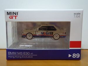 ★MINI GT 1/64　BMW M3 E30 #1　モービル　香港限定★