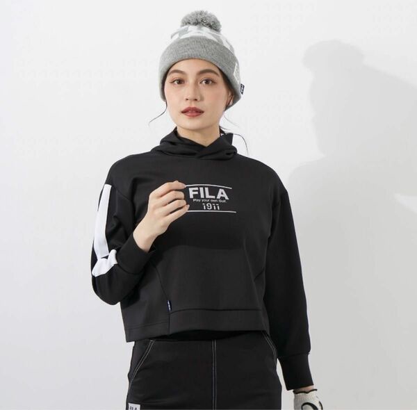 FILA GOLF フィラ ゴルフ パーカー プルオーバー フーディ ブランド トップス　スポーツ　テニス　ストレッチ レディース