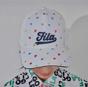 FILA GOLF キャップ　フィラ　ゴルフ ゴルフウェア ブランド ロゴ ハート 帽子　スポーツ　テニス　レディース　日焼け