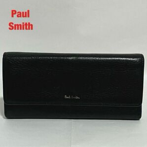 【人気】Paul Smith　ポールスミス　長財布　牛革レザー　ブランドロゴ　ユニセックス　お札入れ　小銭入れ　カード入れ