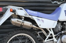 SECRET SPEED★スズキ DJEBEL200 [ジェベル] SX200 スリップオンマフラー ソリッド サイレンサー SUZUKI モタード オフ車 異形_画像1