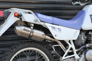 SECRET SPEED★スズキ DJEBEL200 [ジェベル] SX200 スリップオンマフラー ソリッド サイレンサー SUZUKI モタード オフ車 異形