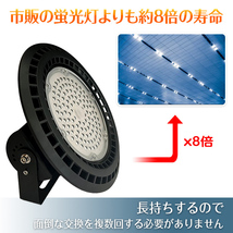 1円 LED ライト 蛍光灯 電球 照明器具 高天井 壁面 防水 防塵 100W 工場 倉庫 ダウンライト ハイベイライト 投光器 作業灯 屋外 sl092_画像4