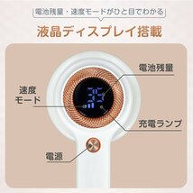 送料無料 毛玉取り器 毛玉取り機 粘着クリーナー 充電式 USB 電動 コードレス 毛玉クリーナー LED表示 強力 6枚刃 掃除用ブラシ付き sg114_画像2