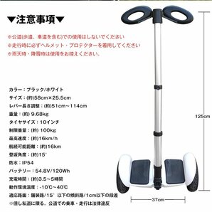 1円 電動 バランス スクーター ハンドル付き セグウェイ 10インチ バランスボード ハンズフリー キックボード スケートボード 乗り物 ad253の画像4