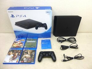 10391●SONY PlayStation4 CUH-2000A 500GB ソフト4本付き●