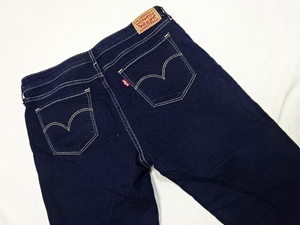  free shipping * Levi's *711* dark blue Asian skinny *30* waste to approximately 85cm*...