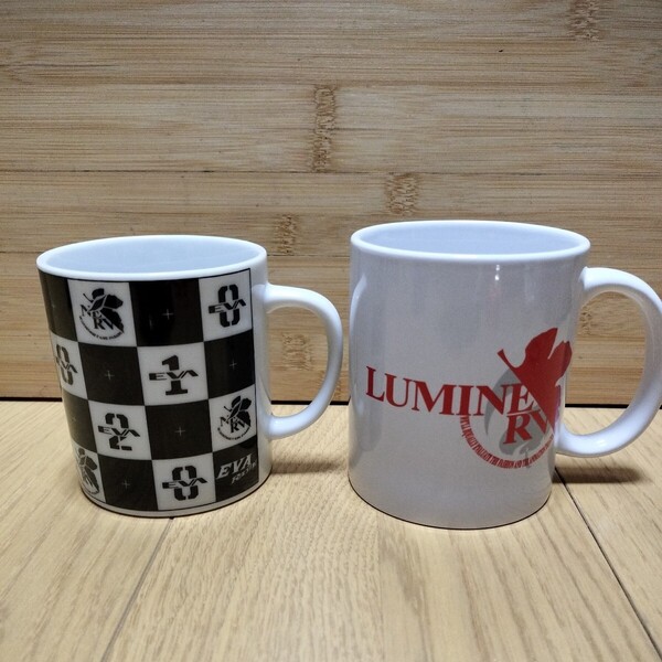 ▼ エヴァンゲリオン≪マグカップ 2個≫LUMINE Eva ルミネ EvaRacing Eva レーシング