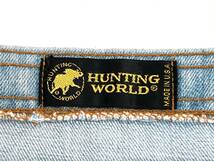 204　HUNTING WORLD　ハンティングワールド　トートバッグ　エレファントマーク　デニム　ファッション小物_画像8