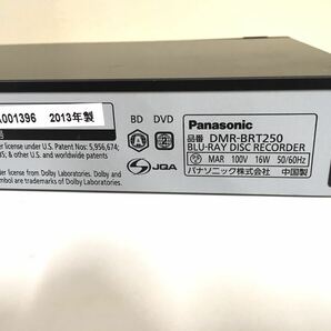 パナソニック Panasonic 500GB 1チューナー ブルーレイレコーダー リモコン B- CASカードつき DIGA DMR-BRT250 動作品 630319001の画像10