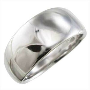 甲丸 指輪 プラチナ900 幅広 リング スタンダード 最大約1cm幅 特大サイズ
