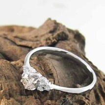 婚約指輪 天然ダイヤ 4月誕生石 k18ホワイトゴールド_画像5