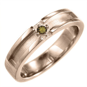 シトリン(黄水晶) 指輪 デザイン クロス 一粒 11月誕生石 k10ピンクゴールド