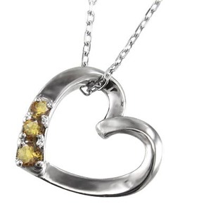  Open Heart necklace si tyrint pa-z18 gold white gold 