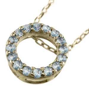  jewelry necklace aquamarine 3 month birthstone k10 approximately 8.5mm size 