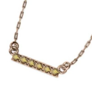  pendant necklace si tyrint pa-z plate 18 gold pink gold 11 month birthstone 6 piece 