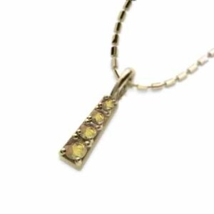  pendant necklace citrine K10