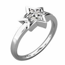 指輪 ダビデの星 ダイアモンド 4月誕生石 Pt900 六芒星小サイズ_画像4