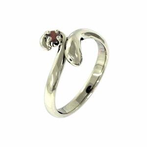  ring k10 yellow gold . Sune -k one bead garnet 1 month. birthstone 