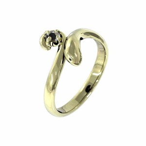  ring one bead stone Sune -k black dia 18 gold yellow gold 