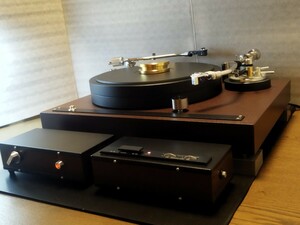 国産ターンテーブル　リメイク品 　ダブルアーム　外部電源仕様　レコードプレーヤー