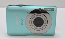 [fui] 未使用に近い Canon キャノン デジカメ IXY200F GR グリーン コンパクトデジタルカメラ + IXY-390B ライトグリーン ケース SDカード_画像2