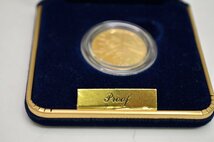 [fui]　ソルトレイクシティ 2002 オリンピック ５ドル 8.359g 金貨 K21.6 プルーフ Proof Gold Five Dollar_画像3