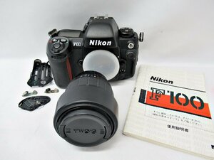 [fns] 1円～ ジャンク Nikon ニコン F100 フィルム 一眼レフ カメラ レンズ シグマ 28-80mm 1:3.5-5.6