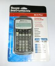 【新品】Texas Instruments BA II Plus Financial Calculator 金融電卓 [並行輸入品](Y-545-4)_画像1