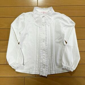  superior article * Mezzo Piano * blouse long sleeve shirt 120 chiffon ribbon attaching!