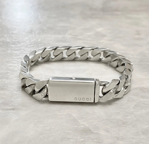  Gucci bracele ki partition flat chain silver 925 SV silver 2 *