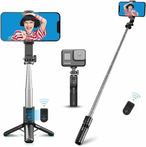 自撮り棒　スマホ三脚 スマホスタンド　セルカ棒goproデジカメ対応 三脚一脚