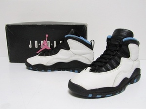 94年製 95 VTG NIKE AIR JORDAN 10 ORIGINAL POWDER BLUE OG 130209-102 US8 ナイキ エアジョーダン 白水 白ノース オリジナル ビンテージ