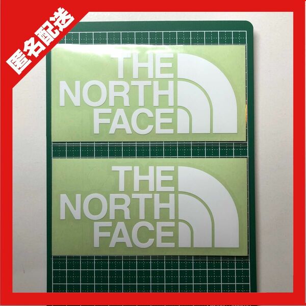 THE NORTH FACE ザ ノース フェイス カッティングステッカー白2枚