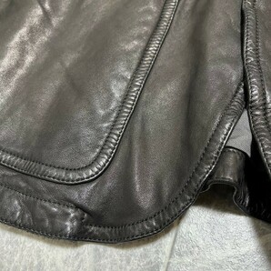NEIL BARRETT ニールバレット レザー テーラード ジャケット サイズM 黒 ブラック Mの画像5