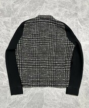 BALENCIAGA バレンシアガ ニコラジェスキエール ゲスキエール　2012年 ウール ツイード 切り替え ボンバー ジャケット ブルゾン サイズ36_画像2