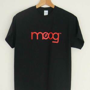 【新品】Moog Tシャツ Lサイズ Bk Red ロック シンセサイザー ムーグ モーグ テクノ YMO Kraftwerk シルクスクリーンプリントの画像1