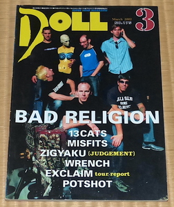 2002 3 No.175 DOLL｜ドール ☆ BAD RELIGION　Misfits