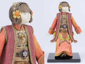 創作人形作家 神本光子 蝶の衣装の女の子 日本人形 現代美術 インテリア