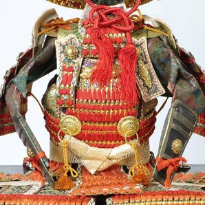 時代鎧 金小札緋糸威之大鎧 兜飾り 端午の節句 五月人形 武者人形 こどもの日の画像3